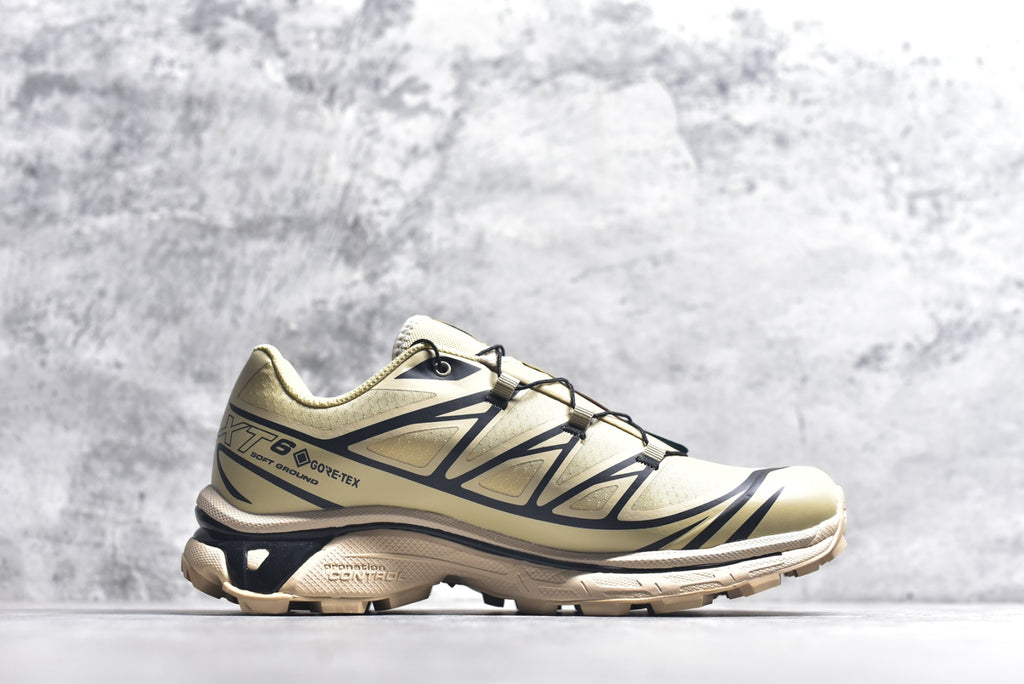 Salomon XT-6 Gore-Tex – Waterproof Retro Trail Running Shoe | Khaki / Brown