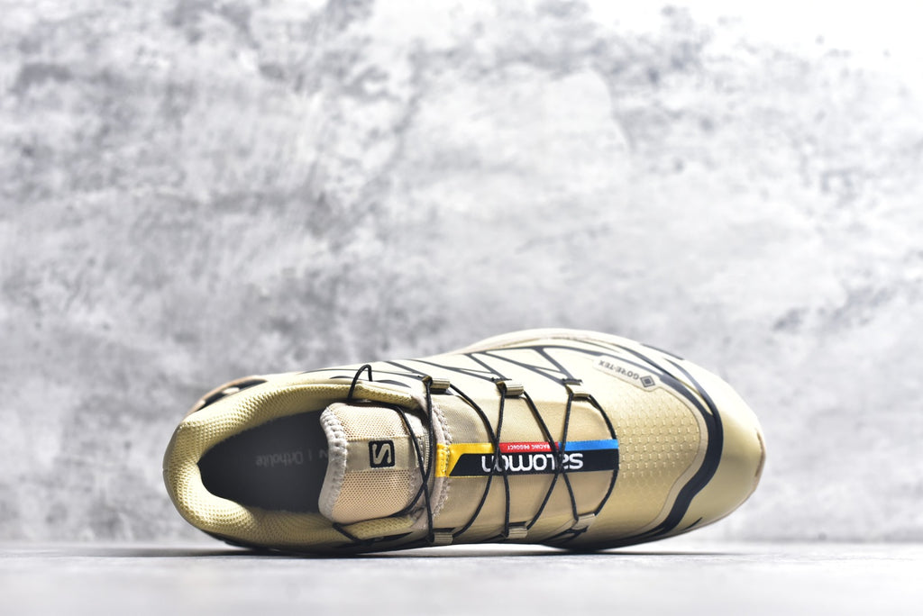 Salomon XT-6 Gore-Tex – Waterproof Retro Trail Running Shoe | Khaki / Brown