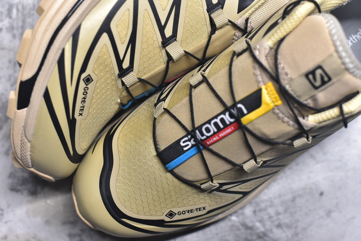 Salomon XT-6 Gore-Tex – Waterproof Retro Trail Running Shoe | Khaki / Brown