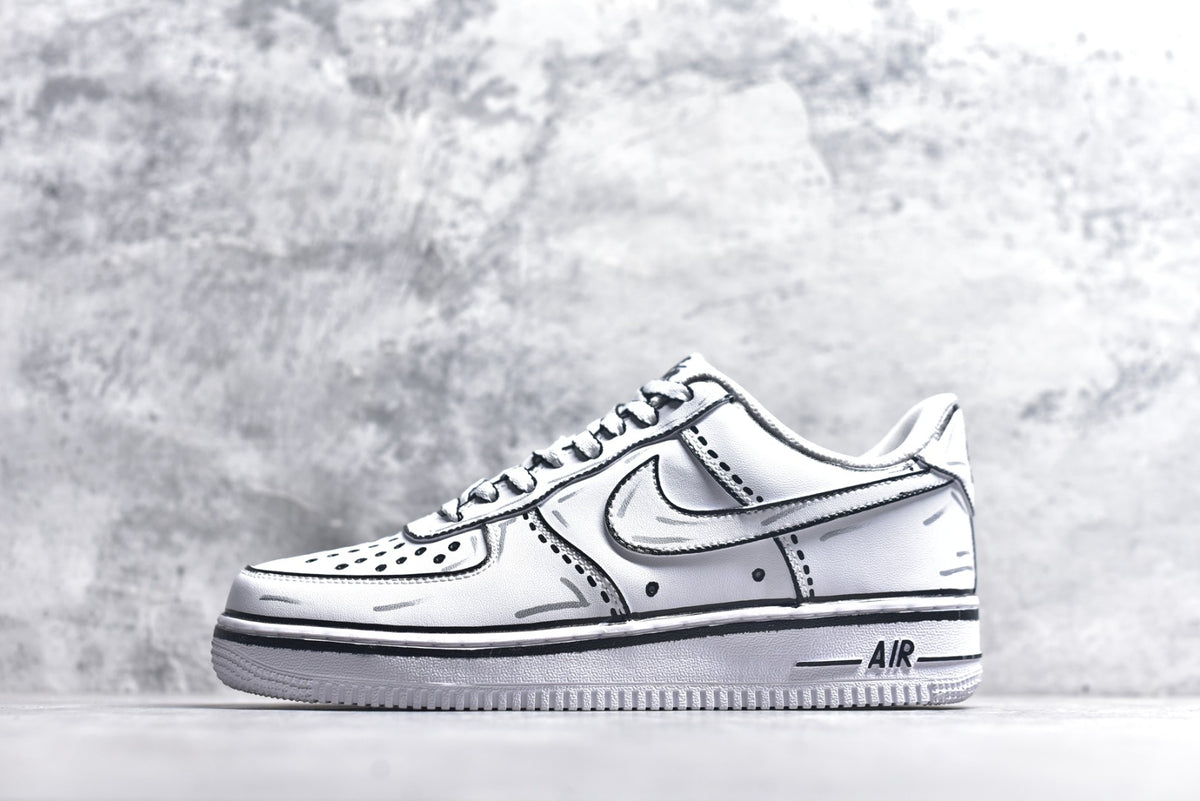 Nike Air Force 1 '07 Graffiti Low-Top Sneaker White CW2288-111