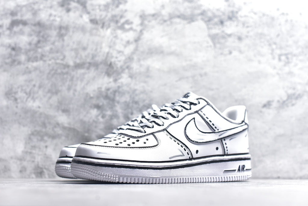 Nike Air Force 1 '07 Graffiti Low-Top Sneaker White CW2288-111