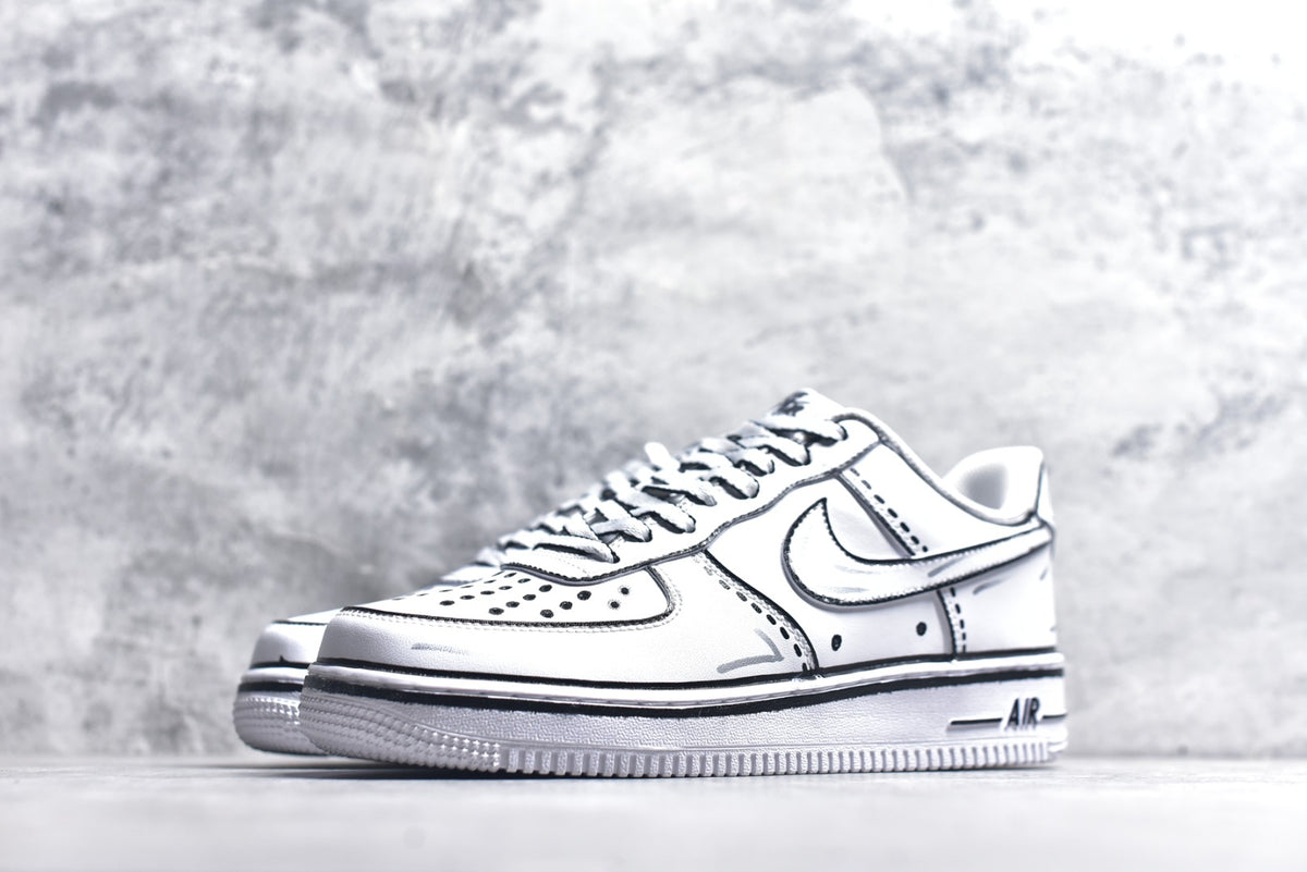Nike Air Force 1 '07 Graffiti Low-Top Sneaker White CW2288-111