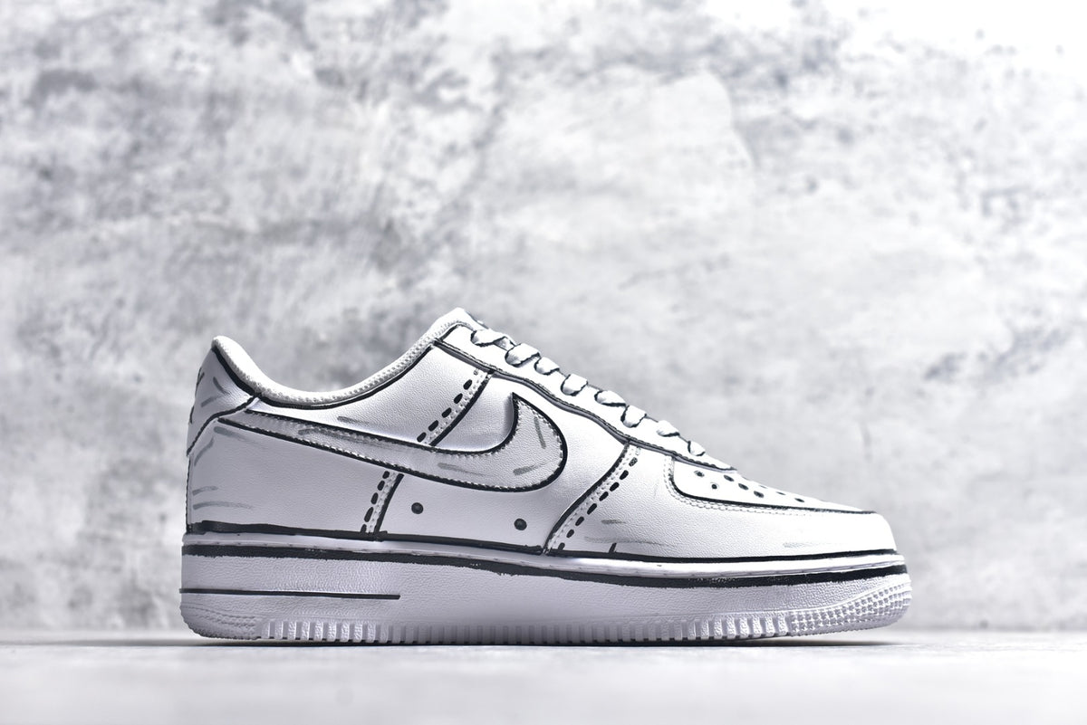 Nike Air Force 1 '07 Graffiti Low-Top Sneaker White CW2288-111