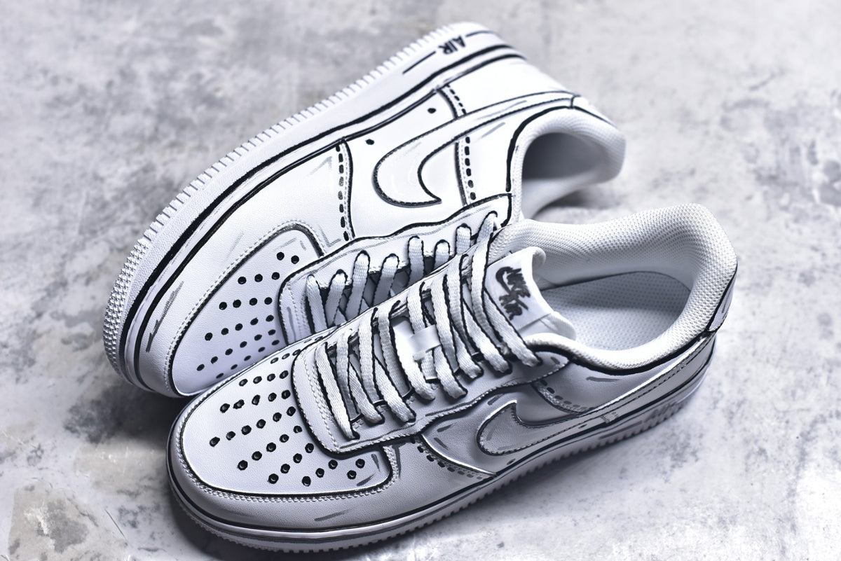 Nike Air Force 1 '07 Graffiti Low-Top Sneaker White CW2288-111