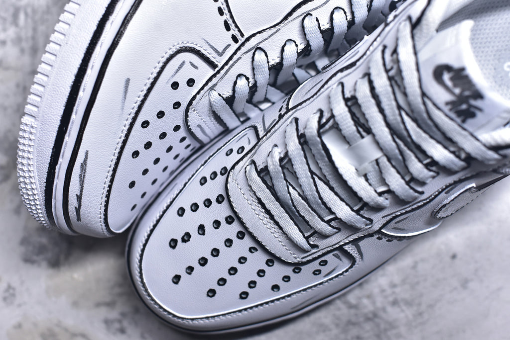Nike Air Force 1 '07 Graffiti Low-Top Sneaker White CW2288-111