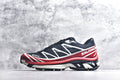 Salomon XT-6 Gore-Tex Waterproof Trail Running Shoe Black Red 479749