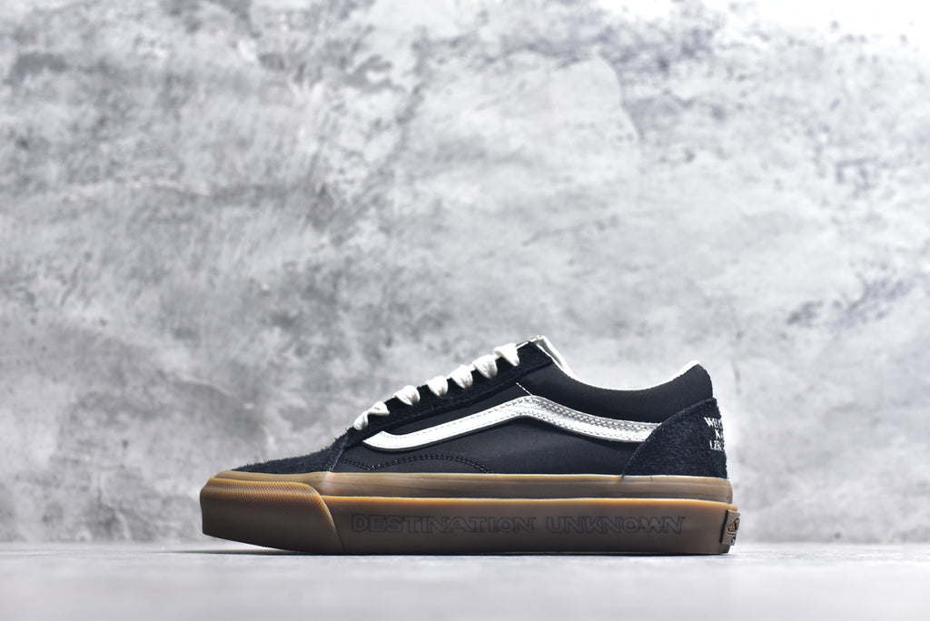 Vans Premium Old Skool 36 Artist Ink-Splash Distressed Skate Shoe – Black/White