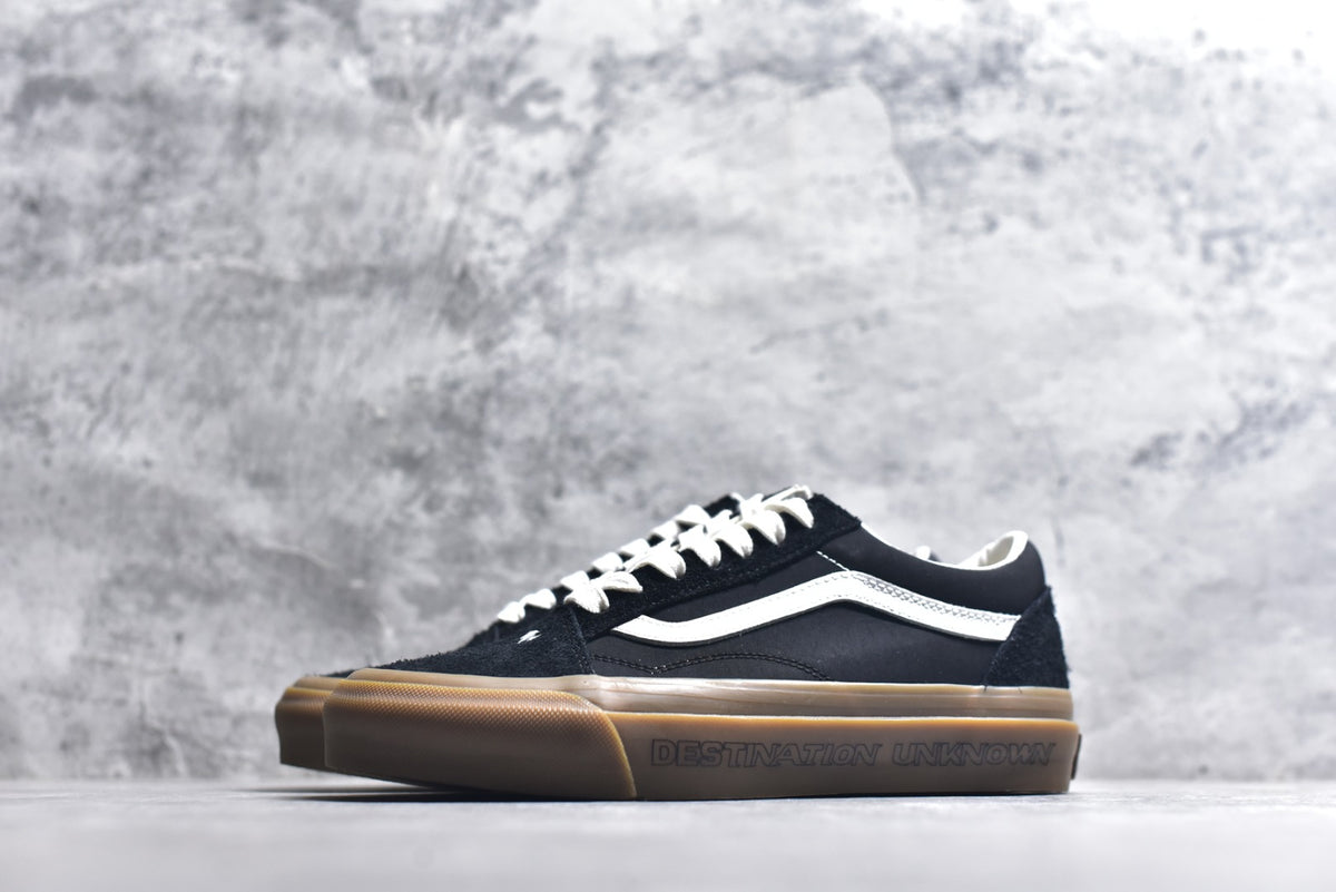 Vans Premium Old Skool 36 Artist Ink-Splash Distressed Skate Shoe – Black/White
