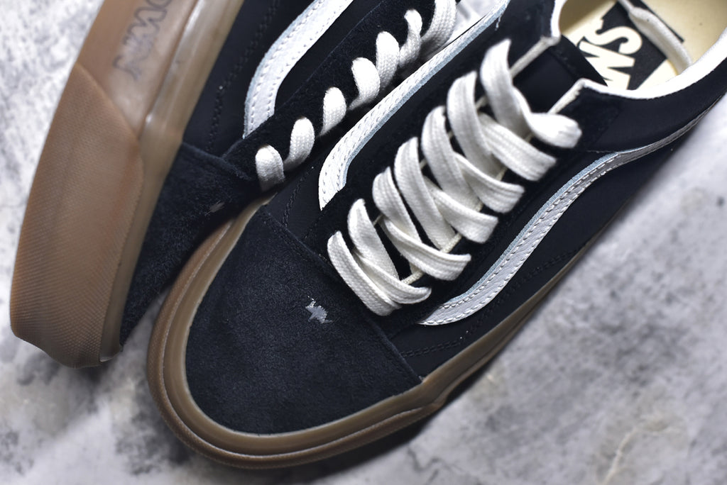 Vans Premium Old Skool 36 Artist Ink-Splash Distressed Skate Shoe – Black/White