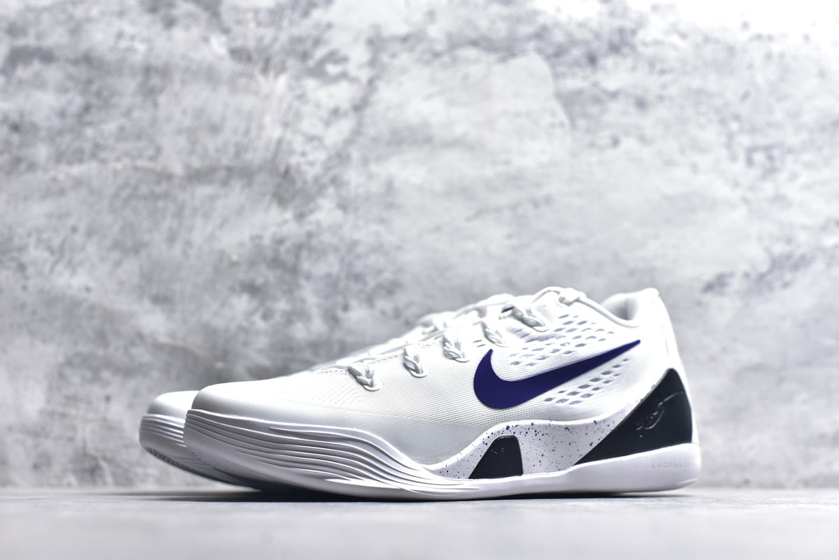 Nike Kobe 9 Elite Low EM Protro | Low-Top Basketball Shoe – White/Purple (IH1401-100)
