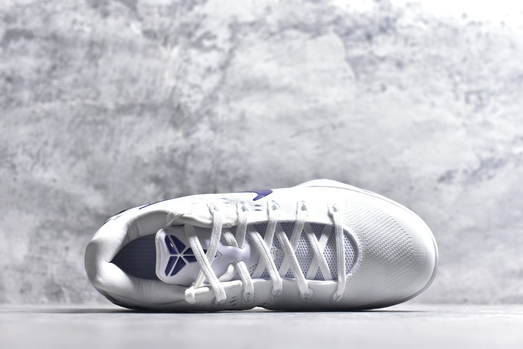 Nike Kobe 9 Elite Low EM Protro | Low-Top Basketball Shoe – White/Purple (IH1401-100)
