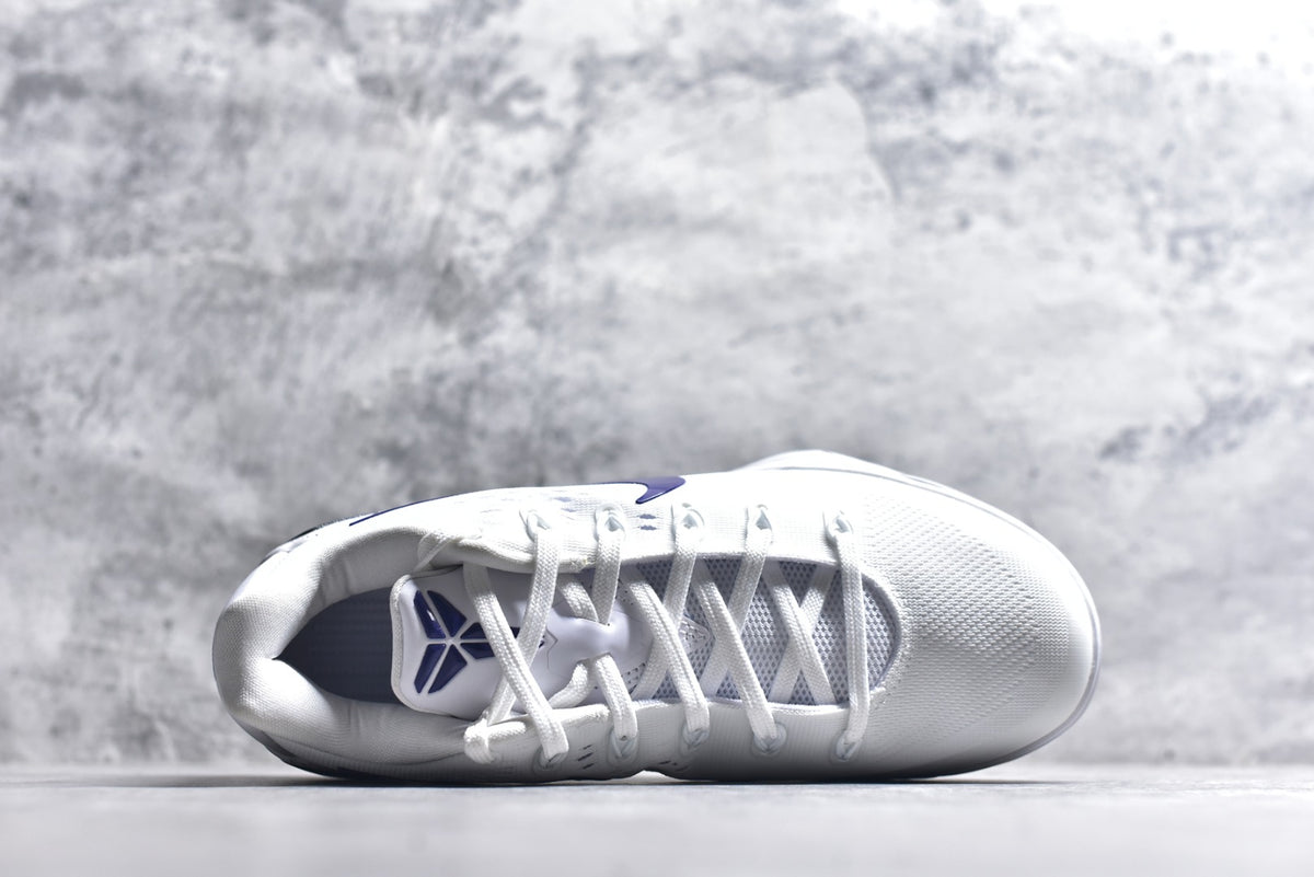 Nike Kobe 9 Elite Low EM Protro | Low-Top Basketball Shoe – White/Purple (IH1401-100)