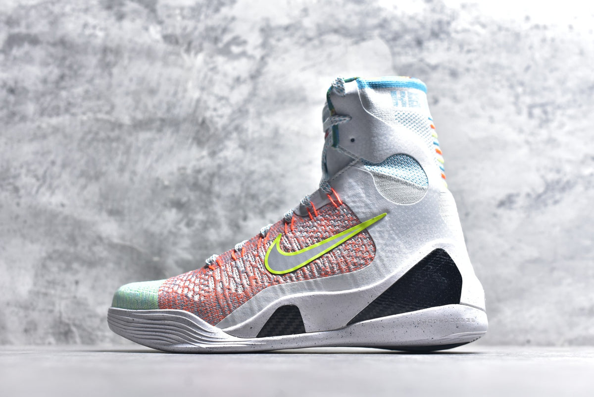 Nike Kobe 9 Elite Protro | High-Top Performance Basketball Shoe – White/Multi (FZ7335-101)