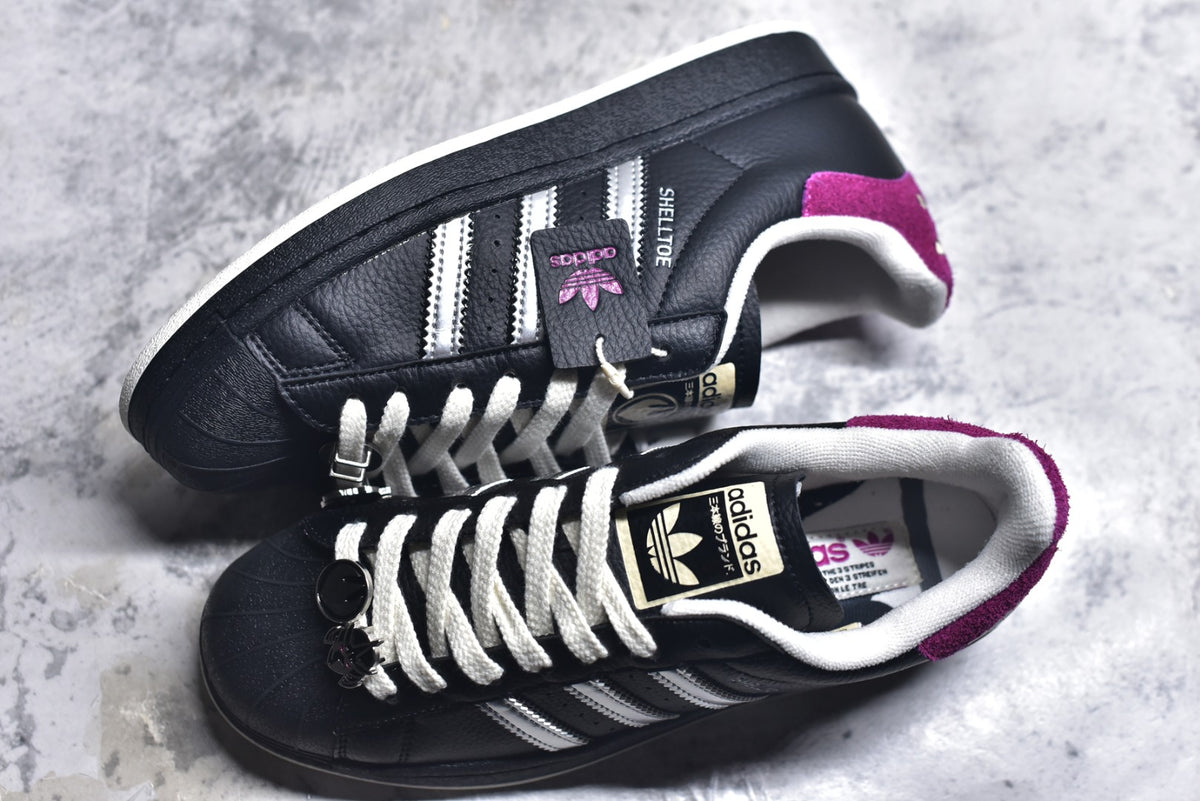 Teenage Mutant Ninja Turtles x Adidas Originals Superstar “Master Splinter” | Low-Top Casual Skate Shoe – Black/Silver/Red (IH7767)