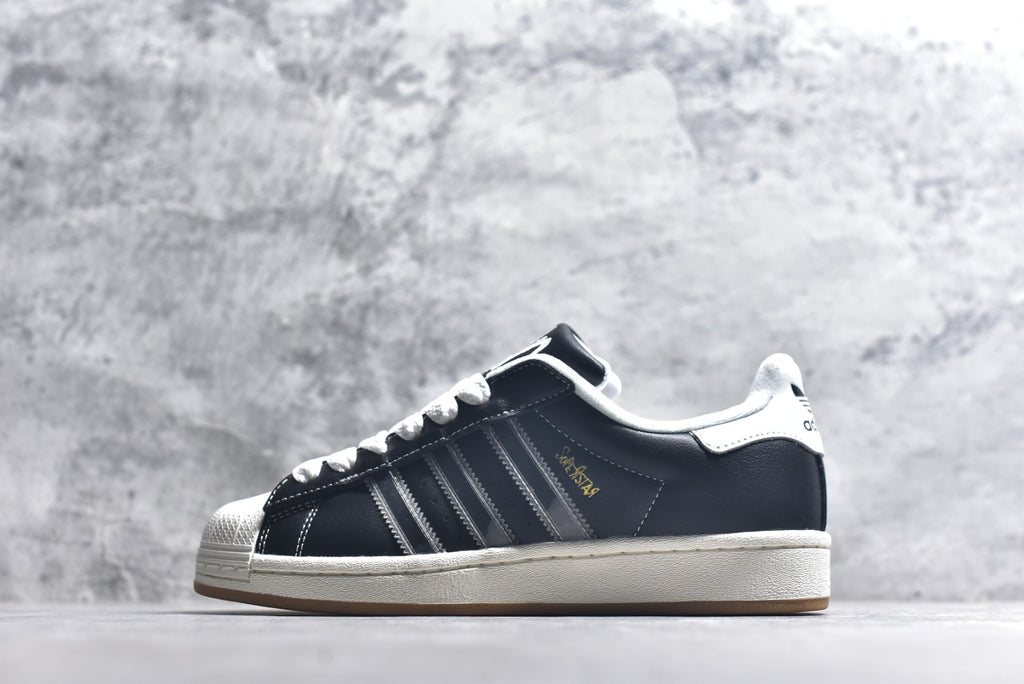 Korn x Adidas Originals Superstar Black White Shell Toe Low-Top Sneaker – Unisex | Style No. IH1313