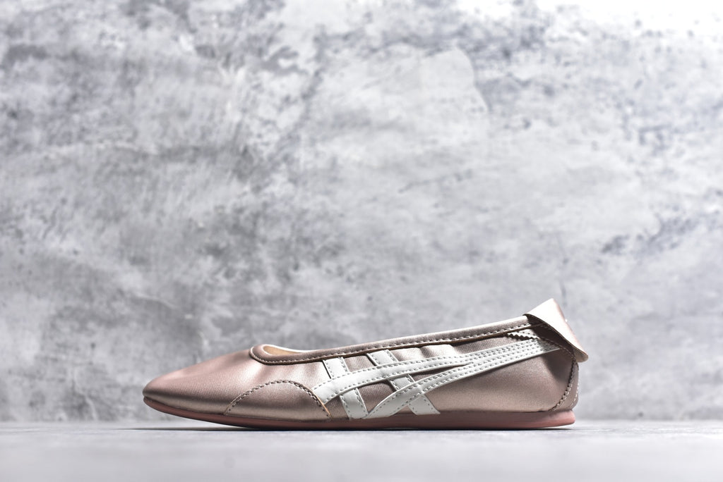 Onitsuka Tiger GYMNARINA Women's Rose Gold Mary Jane Shoes