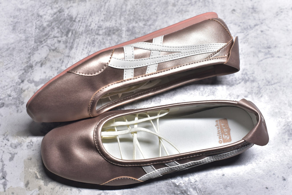 Onitsuka Tiger GYMNARINA Women's Rose Gold Mary Jane Shoes
