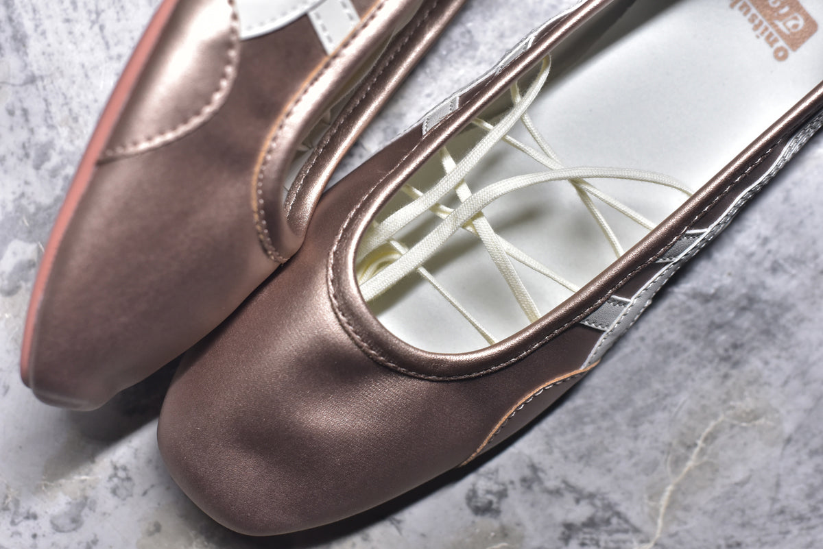 Onitsuka Tiger GYMNARINA Women's Rose Gold Mary Jane Shoes