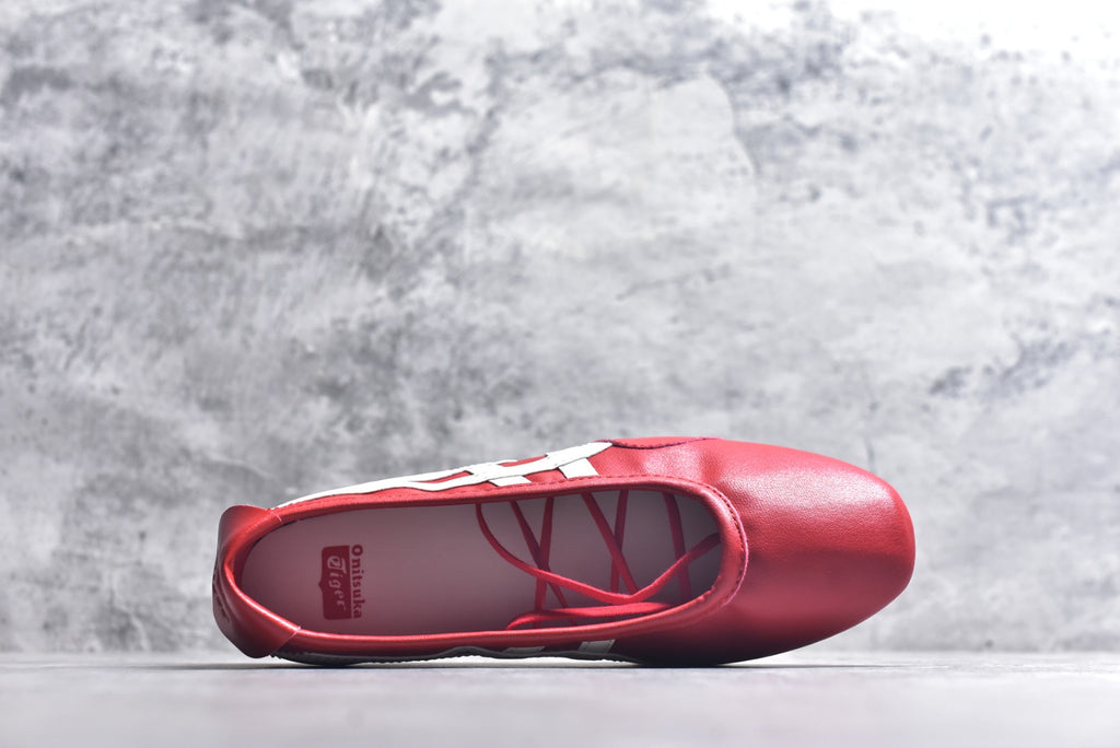 Onitsuka Tiger GYMNARINA Women's Red Mary Jane Shoes