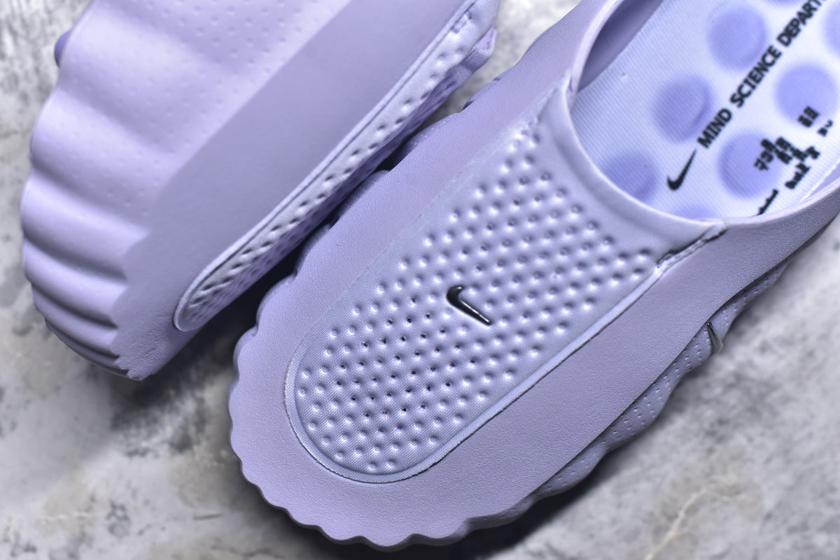 Nike Mind 001 Taro Purple Closed-Toe Massage Slides HQ4309-500
