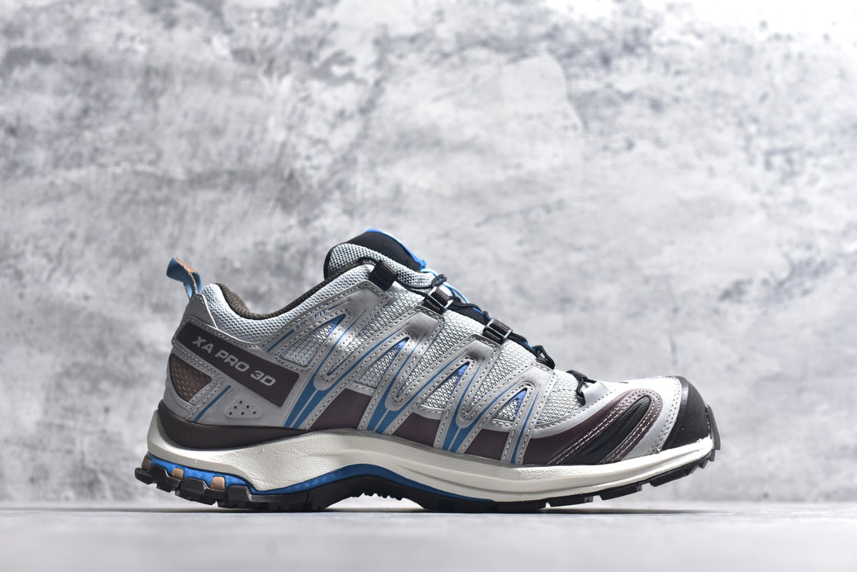 Salomon XA Pro 3D Lightweight Outdoor Technical Shoe – Unisex Grey/Blue | Style No. 454735