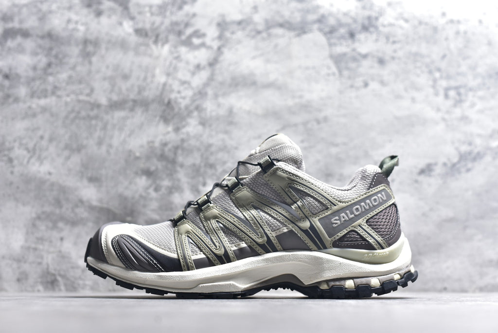Salomon XA Pro 3D Lightweight Outdoor Technical Shoe – Unisex Grey/Green | Style No. 454852