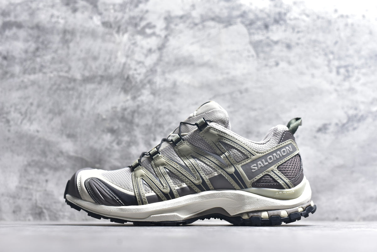 Salomon XA Pro 3D Lightweight Outdoor Technical Shoe – Unisex Grey/Green | Style No. 454852