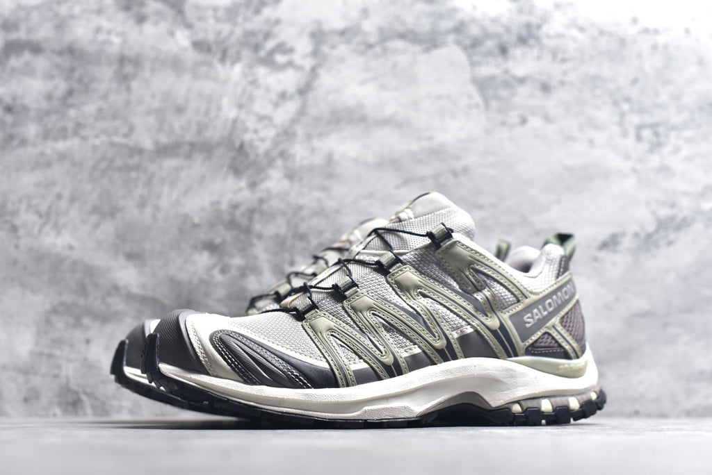 Salomon XA Pro 3D Lightweight Outdoor Technical Shoe – Unisex Grey/Green | Style No. 454852